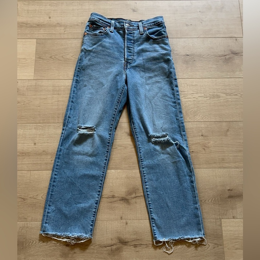 Levi Ribcage Straight Ankle Jeans